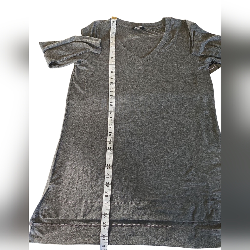 Liverpool Los Angeles Top sz Medium Gray - Picture 10 of 11